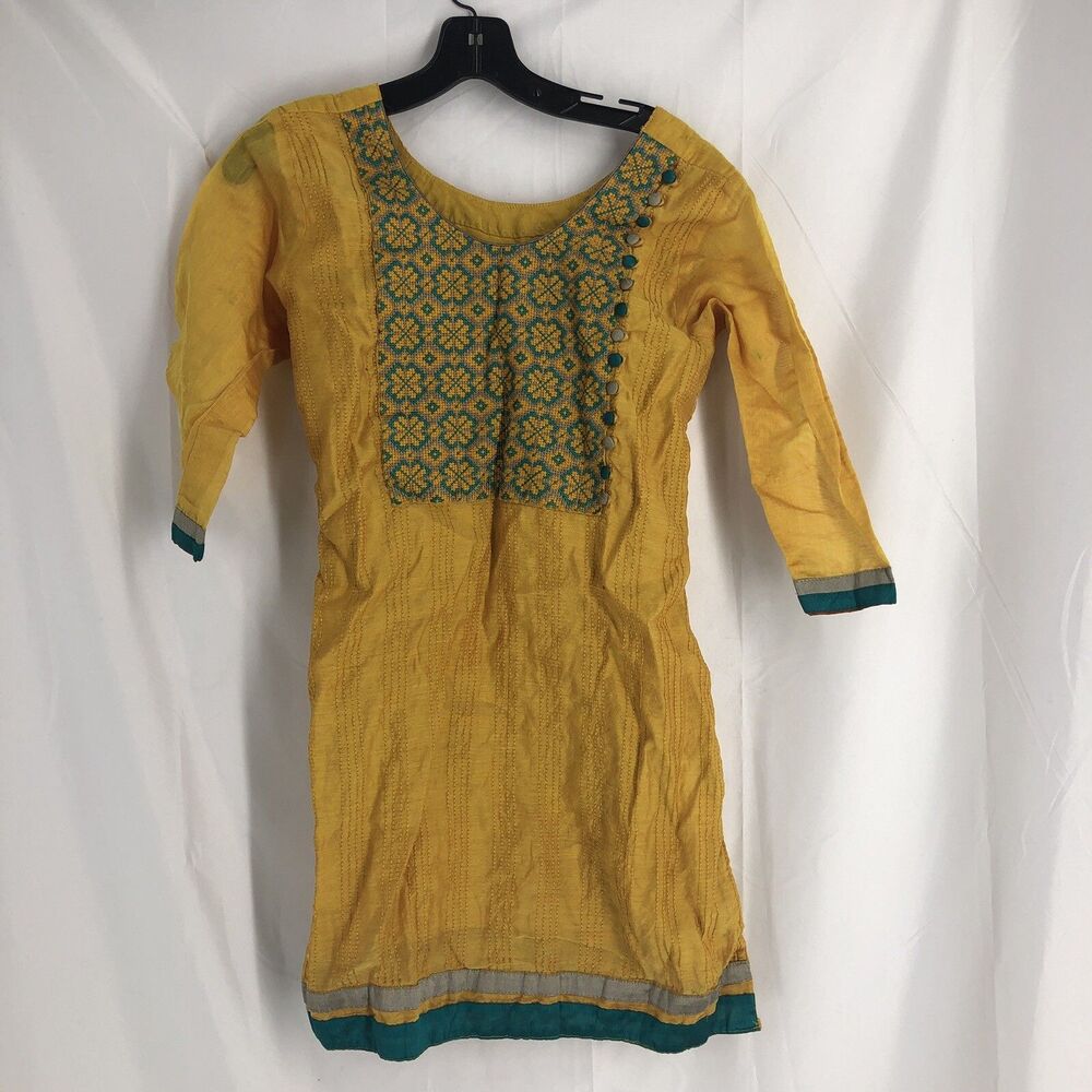 Bollywood Women's 3/4 Sleeve Top Kurti Indian Beautiful Tunic